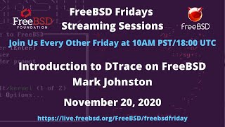 FreeBSD Fridays Introduction to DTrace on FreeBSD [upl. by Lavena570]