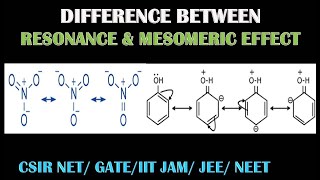 RESONANCE Vs MESOMERIC EFFECT [upl. by Julius]