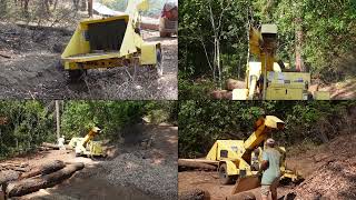 Chores on the OffGrid Homestead tractor johndeere chipper shredder sawmill scrap wood [upl. by Aelem]