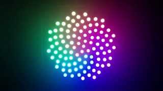 Fibonacci Spirals 2  Spiral Arms  100 x 12mm Diffused RGB LED Pixels  Spark Core  FastLED [upl. by Caraviello]