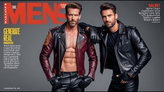 Brutality and Elegance Mens Fashion in Leather Clothes1 [upl. by Ayamat]