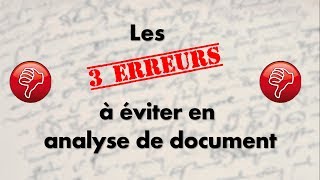 La méthodologie de lanalyse de document Histoire et Géographie [upl. by Himelman]