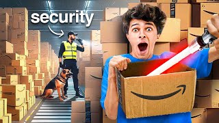 I SURVIVED OVERNIGHT IN AN AMAZON WAREHOUSE [upl. by Berrie]