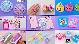 9 EASY CRAFT IDEAS  School Craft Idea  DIY Origami Craft  School hacks  Paper mini gift idea [upl. by Berkley]