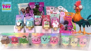 Huge Pucker Pops Lip Gloss Haul Shopkins Disney Moana Trolls amp More PSToyReviews [upl. by Neivad251]