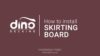 How to Install Fascia  Skirting Board Composite Decking Installation [upl. by Rehm]