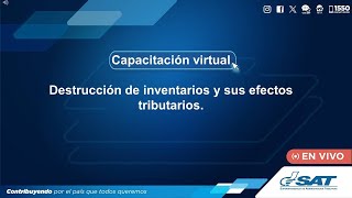 Destrucción de inventarios y sus efectos tributarios [upl. by Goran]