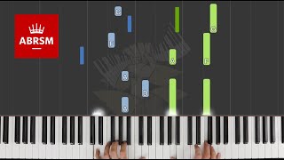 Moonbeams  ABRSM Piano Grade 4 2021 amp 2022 B1  Synthesia Piano tutorial [upl. by Arlina]