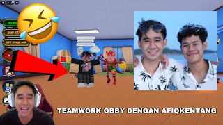 AKHIRNYA MAIN TEAM OBBY DENGAN AFIQKENTANG 😂 TEAM DAYCARE ESCAPE 😈 [upl. by Hanas229]