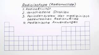 Radioisotope Radionuclide  Chemie  Allgemeine und anorganische Chemie [upl. by Neff]