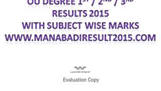 OU Degree Results 2015 [upl. by Nivlag]