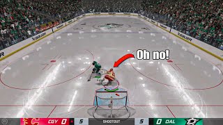 LOSING PATIENCE CAN COST YOU THE GAME NHL 24 ONLINE SHOOTOUT MODE [upl. by Abe]