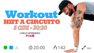 Circuito HIIT A Casa Esercizi Brucia Grassi Ad Alta Intensità [upl. by Aihsi132]