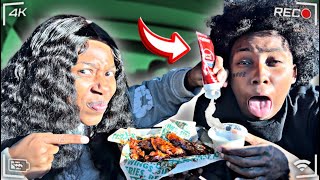 REPLACING KIMS WINGSTOP RANCH WITH TOOTHPASTE 😱  HILARIOUS [upl. by Beekman803]