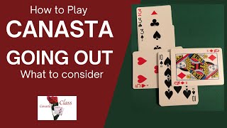 Modern American Canasta Going Out Considerations tutorial canasta familygame [upl. by Randee]