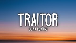 Olivia Rodrigo  traitor Lyrics [upl. by Nahtanod]