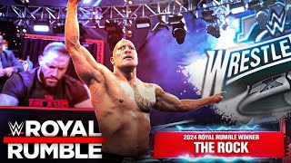 The Rock wins Royal Rumble 2024  Rock wins 30 men royal rumble 2024  Royal rumble 2024 [upl. by Cas]