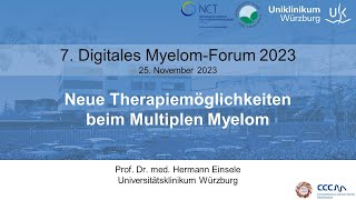 Prof Dr med Hermann Einsele Neue Therapiemöglichkeiten beim Multiplen Myelom [upl. by Stanwood928]