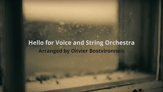 Adele  Hello for Voice and String Orchestra [upl. by Akimyt]