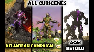 All Cutscenes of Atlantean Campaign  Age of Mythology Retold Early Access [upl. by Nolyaj]