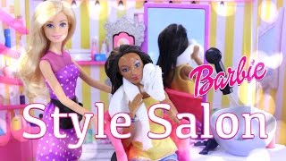 Barbie Style Salon Play Set  New Toy Review  4K [upl. by Ecirehc]