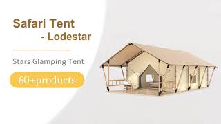 Lodestar  Safari Glamping Tent with Bathroom [upl. by Marrilee]