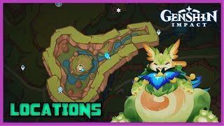 How to go to Gluttonous Yumkasaur Mountain King Location  v50 Guide  Genshin Impact [upl. by Chicky]