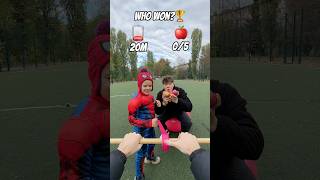 1 CHARGE🪫 vs APPLES 🍎  Who’s win🏆❤️‍🔥 challenge speed spiderman race [upl. by Mauceri]