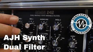 Synthfest 2017 AJH Synth Gemini 2412 Dual Vintage Filter [upl. by Aniuqal]