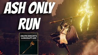 Death Knights Longhaft Axe Ash Only Blinkbolt Skill Run Elden Ring [upl. by Fiore]