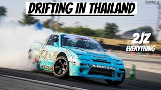 First time Drifting in THAILAND  750HP 2JZ 180SX  BRIC Drift Attack 2018 [upl. by Ad]