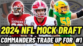 2024 NFL Mock Draft First Round  Post Senior Bowl [upl. by Latvina]