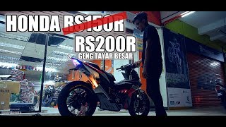 Honda RS150 Tayar Besar  Convert RS200R PADU BOSSKU [upl. by Serrell]