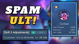 The Biggest Buff For Cyclops Is Finally Here  Mobile Legends [upl. by Gilbertine632]