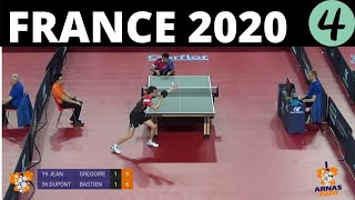 DUPONT Bastien VS JEAN Grégoire  CHAMPIONNAT DE FRANCE DE TENNIS DE TABLE 2020 ARNAS  R32 [upl. by Alvarez373]