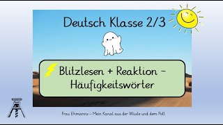 Deutsch Klasse 23 Blitzlesen Häufigkeitswörter Lesevideo quotDas BoohRufVideoquot Halloween [upl. by Vada]