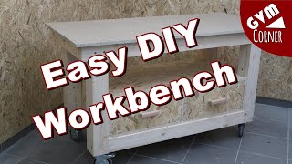 Einfache und günstige Werkbank selber bauen  Easy DIY Workbench [upl. by Mayyahk]