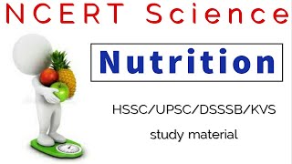 Nutrition  NcertScience notes in English by Sarita Balhara  HSSCUPSCDSSSBCBSE study material [upl. by Ibbetson]