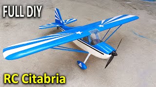 How To Make RC CITABRIA Plane  DIY Scale Model Full Build amp Flight [upl. by Llessur]