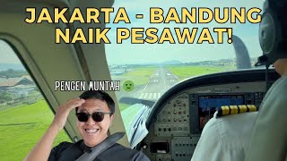 TERBANG JAKARTA KE BANDUNG SUSI AIR CESSNA 208 GRAND CARAVAN FLIGHT LEBIH CEPAT DARI WHOOSH [upl. by Otirecul]