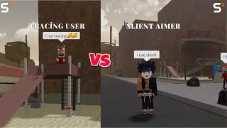 what is difference of tracing user and silent aim user [upl. by Avra]