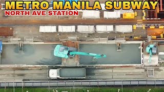 WALANG TIGIL ANG PAGHAKOT NG MGA BURAKMETRO MANILA SUBWAY NORTH AVENUE STATION UPDATE 10302024 [upl. by Julianna178]