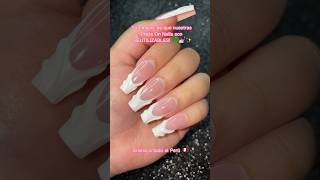 Uñas francesas 3D 🤍💅🏻 nails diynails nailart pressonnails viral [upl. by Schlosser]