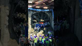 STEC Tunnel Boring machine TBM Breakthrough in Delhi [upl. by Atekal]