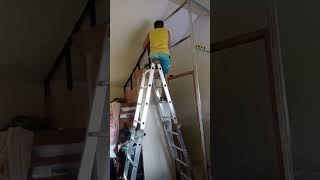 Installation of Duoble Walling for Airconditioning everyonefollowers Midea marinoph travel [upl. by Irab604]