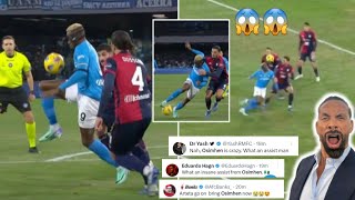 😱🔥 Victor Osimhen provides spectacular assist for Napoli vs Cagliari  Osimhen pass [upl. by Raymonds]