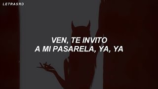 te invito a mi pasarela damisela tiktok LetraLyrics [upl. by Dorita]