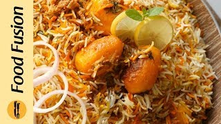 Aloo Dum Biryani Recipe By Food Fusion [upl. by Ayanet]