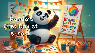 Panda’s First Day at School I Kids educational video [upl. by Navonoj]