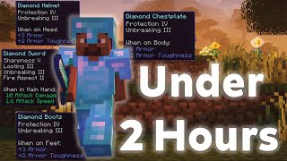 Fastest Way To Get Maxed Gear Minecraft 120 [upl. by Leverett]